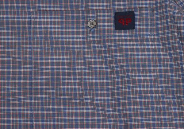 Papas Cotton Logo Patch Check Long Sleeve Shirt K-161209_005