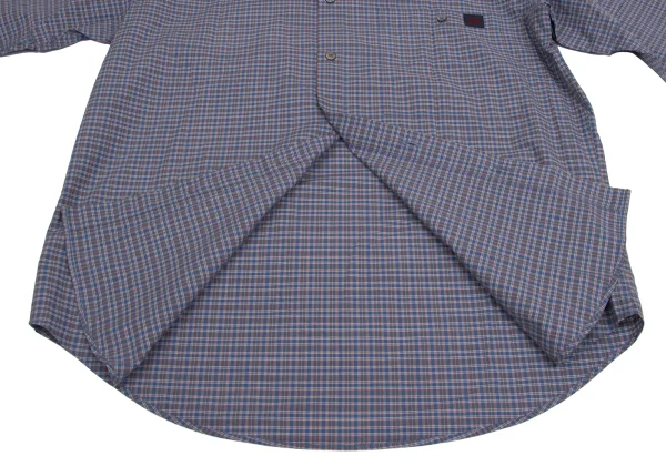 Papas Cotton Logo Patch Check Long Sleeve Shirt K-161209_010