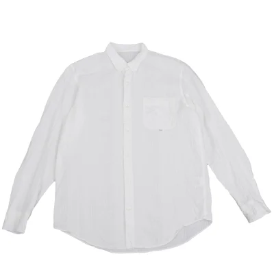 Papas Cotton Linen Seersucker Button-down Shirt