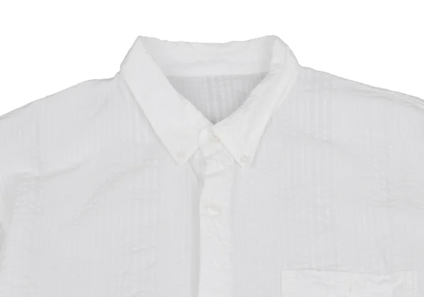Papas Cotton Linen Seersucker Button-down Shirt K-161210_002