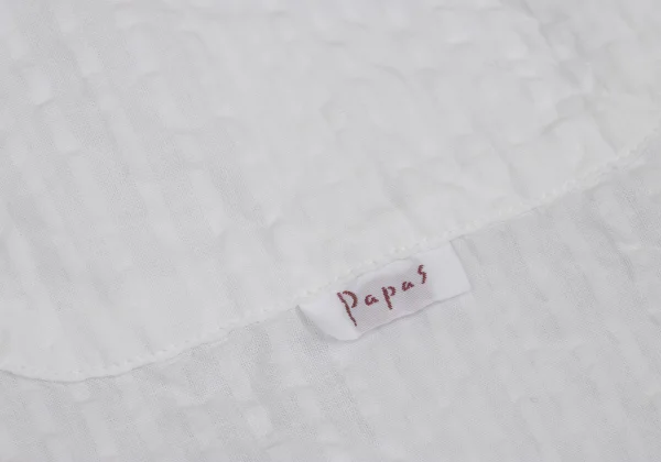 Papas Cotton Linen Seersucker Button-down Shirt K-161210_006