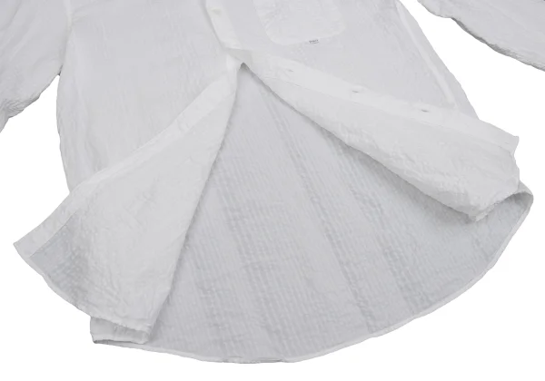 Papas Cotton Linen Seersucker Button-down Shirt K-161210_013