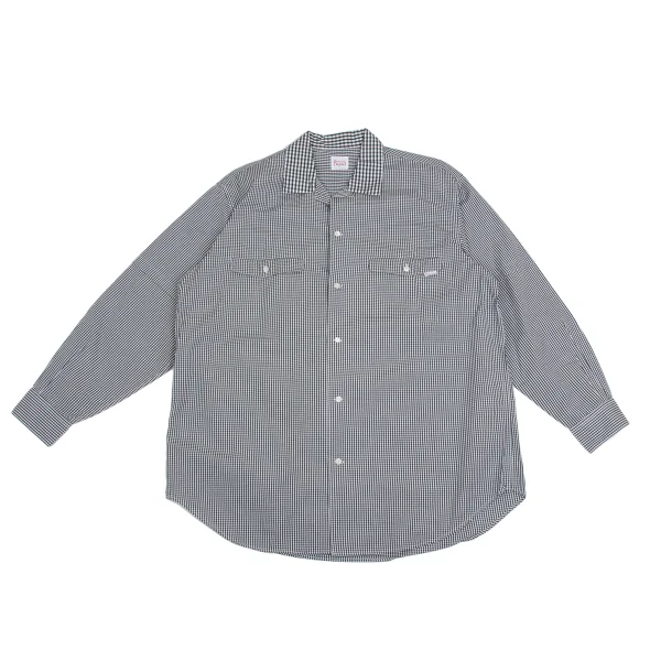 Papas Checked Open Collar Long Sleeve Shirt Dark Green,White M K-161213_001