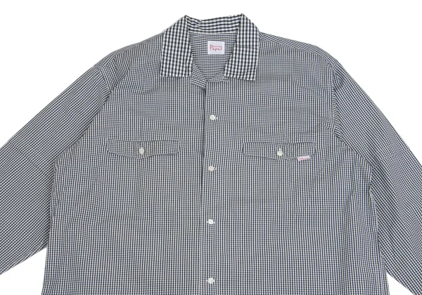 Papas Checked Open Collar Long Sleeve Shirt K-161213_002