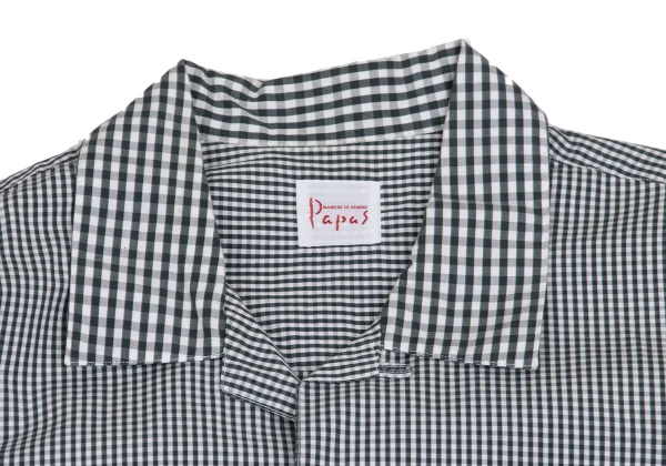 Papas Checked Open Collar Long Sleeve Shirt K-161213_003