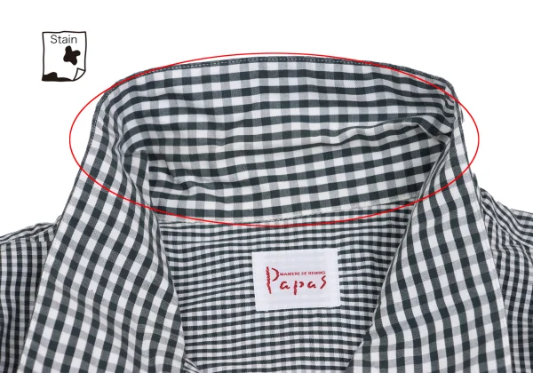 Papas Checked Open Collar Long Sleeve Shirt K-161213_004