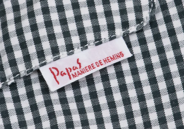 Papas Checked Open Collar Long Sleeve Shirt K-161213_008