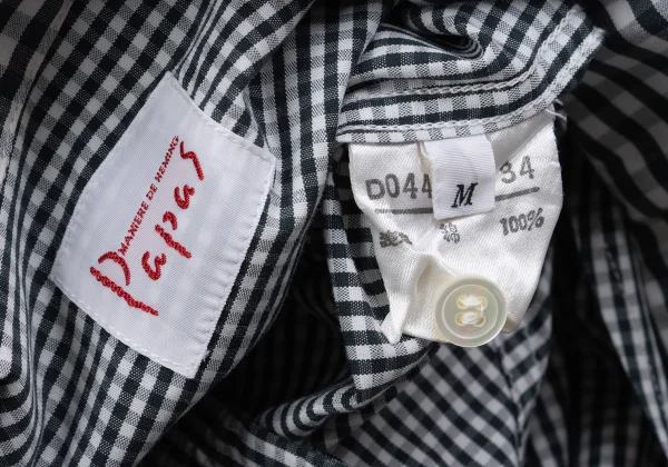 Papas Checked Open Collar Long Sleeve Shirt K-161213_017