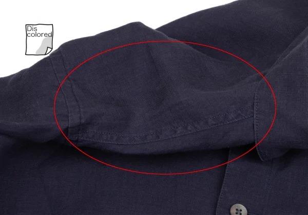 Papas Linen Logo Patch Long Sleeve Shirt K-161214_003