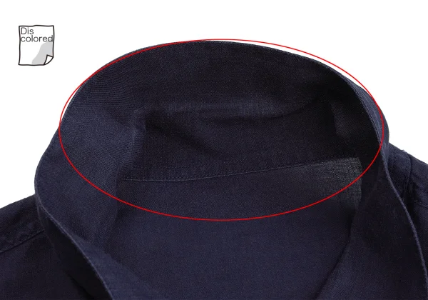 Papas Linen Logo Patch Long Sleeve Shirt K-161214_006