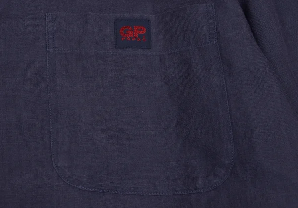 Papas Linen Logo Patch Long Sleeve Shirt K-161214_008