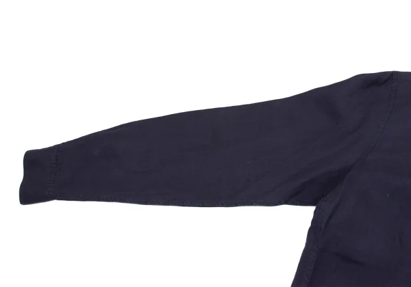 Papas Linen Logo Patch Long Sleeve Shirt K-161214_010