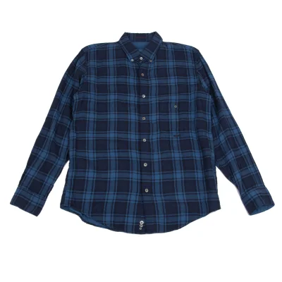 Papas Cotton Checked Button-down Long Sleeve Shirt
