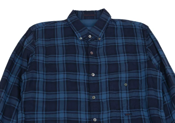 Papas Cotton Checked Button-down Long Sleeve Shirt K-161215_002