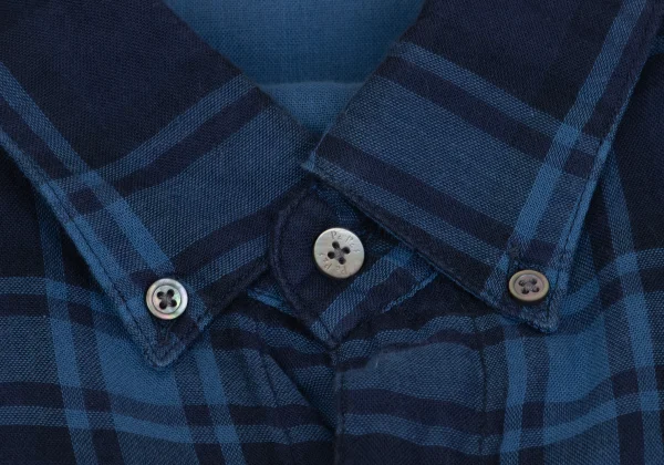 Papas Cotton Checked Button-down Long Sleeve Shirt K-161215_004
