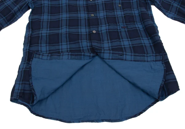 Papas Cotton Checked Button-down Long Sleeve Shirt K-161215_011