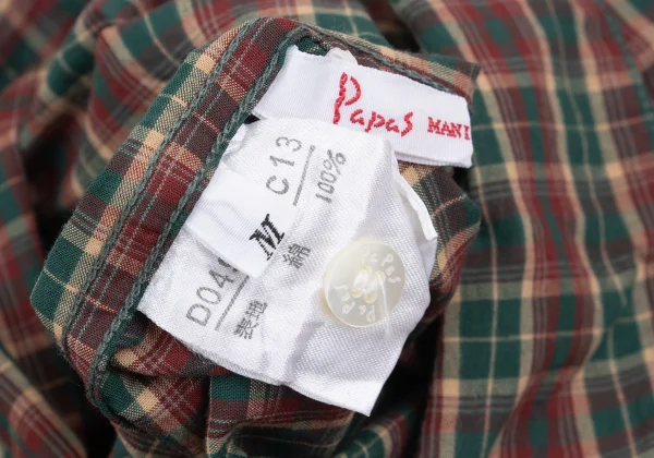 Papas Cotton Checked Long Sleeve Shirt K-161216_015