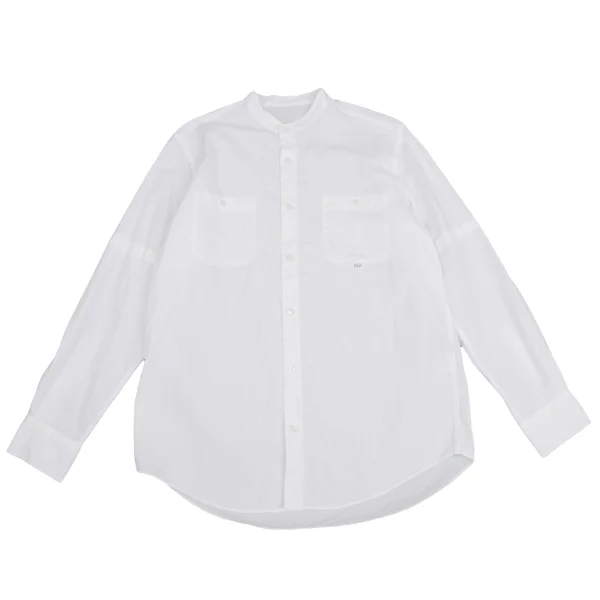 Papas Cotton Band-Collar Shirt White 48M K-161217_001