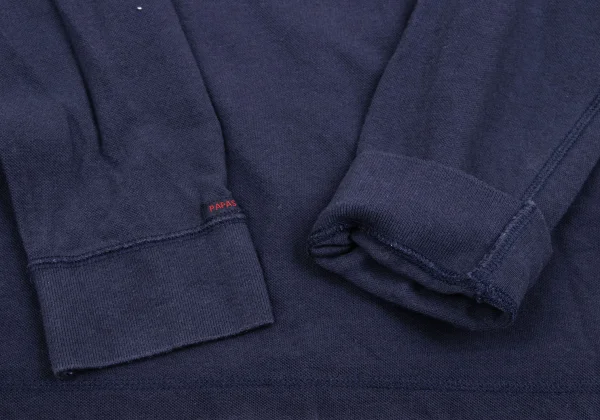 Papas Logo Patched Long Sleeve Polo Shirt K-161222_007
