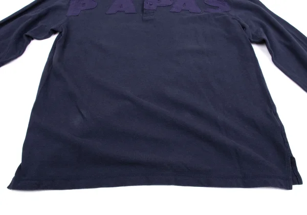 Papas Logo Patched Long Sleeve Polo Shirt K-161222_009