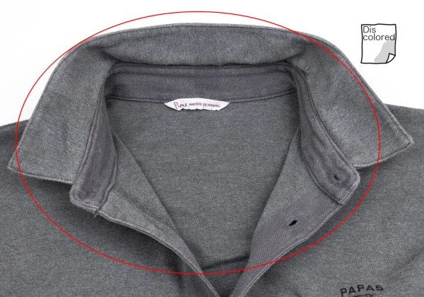 Papas Logo Printed Long Sleeve Polo Shirt K-161223_005