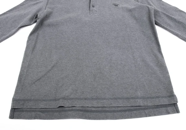 Papas Logo Printed Long Sleeve Polo Shirt K-161223_009