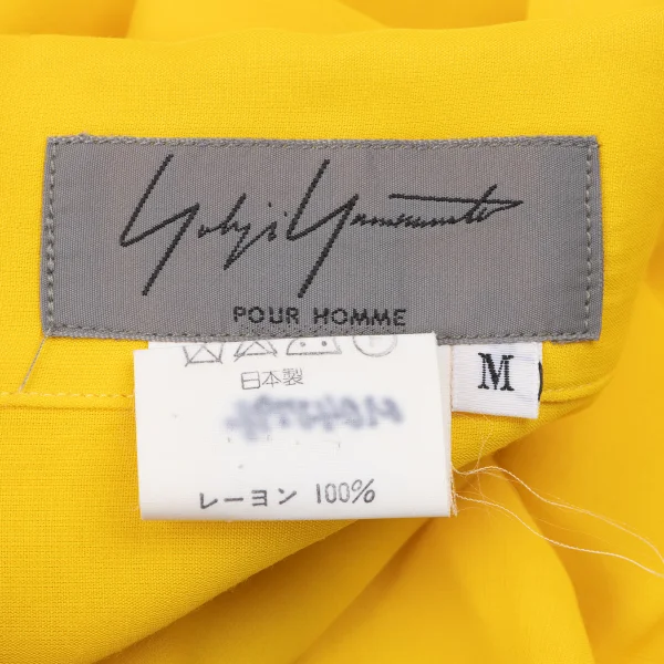 Yohji Yamamoto POUR HOMME Floral Printed Rayon Shirt K-161224_019