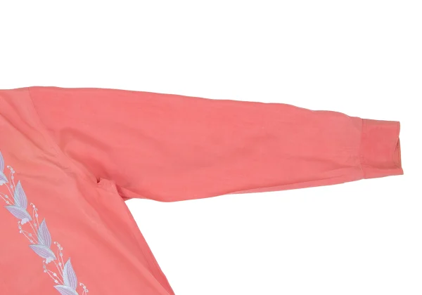 Yohji Yamamoto POUR HOMME Floral Embroidered Silk Shirt K-161227_009