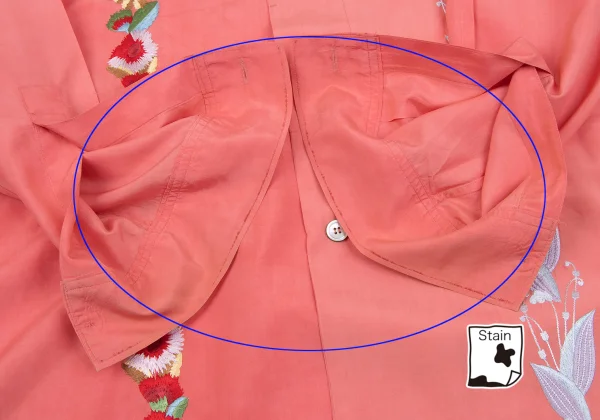 Yohji Yamamoto POUR HOMME Floral Embroidered Silk Shirt K-161227_011