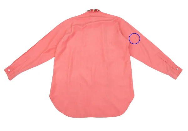 Yohji Yamamoto POUR HOMME Floral Embroidered Silk Shirt K-161227_013