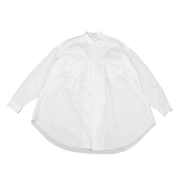Yohji Yamamoto POUR HOMME Gather Design Cotton Shirt White M K-161228_001