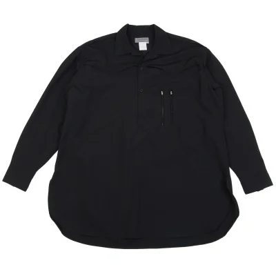 Yohji Yamamoto POUR HOMME Western Yoke Zip Pocket Wool Shirt