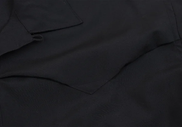 Yohji Yamamoto POUR HOMME Western Yoke Zip Pocket Wool Shirt K-161230_006