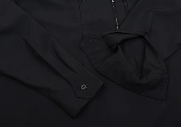Yohji Yamamoto POUR HOMME Western Yoke Zip Pocket Wool Shirt K-161230_010