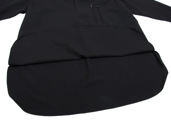 Yohji Yamamoto POUR HOMME Western Yoke Zip Pocket Wool Shirt K-161230_012