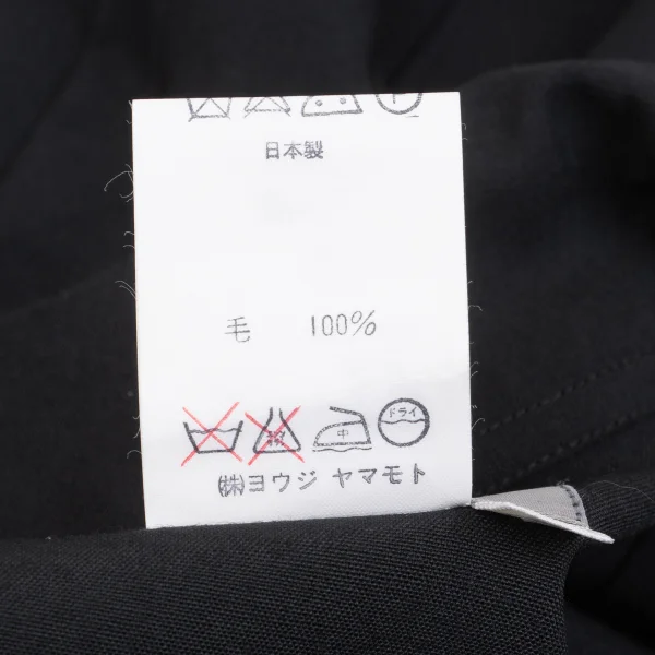 Yohji Yamamoto POUR HOMME Western Yoke Zip Pocket Wool Shirt K-161230_016