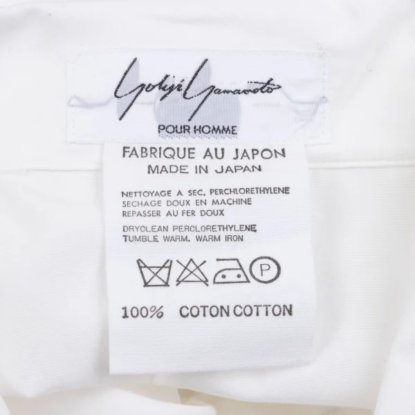 Yohji Yamamoto POUR HOMME Western Yoke Zip Pocket Shirt K-161231_020