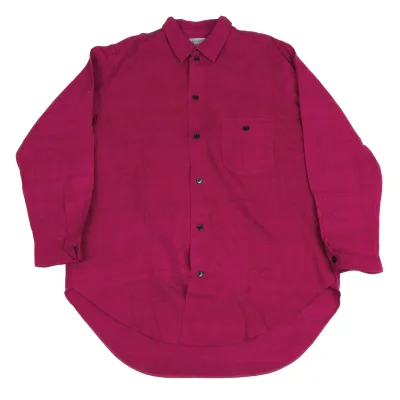 Yohji Yamamoto POUR HOMME Silk Wrinkled Shirt