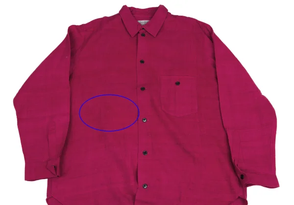 Yohji Yamamoto POUR HOMME Silk Wrinkled Shirt K-161232_002