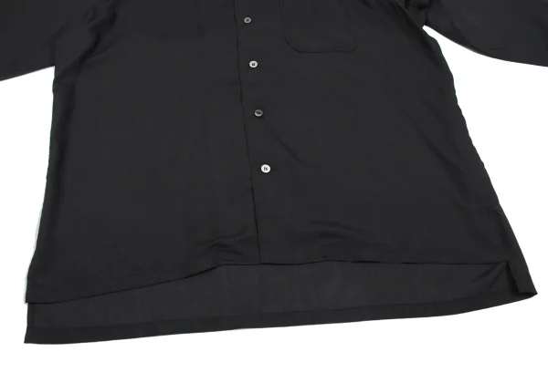 Yohji Yamamoto POUR HOMME Skull Trompe L'oeil Print Poly Shirt K-161234_009