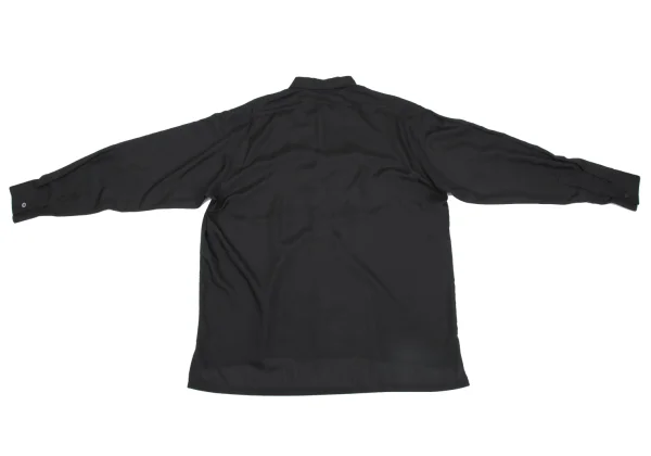 Yohji Yamamoto POUR HOMME Skull Trompe L'oeil Print Poly Shirt K-161234_012