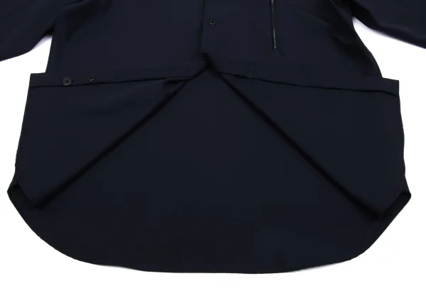 Yohji Yamamoto POUR HOMME Wool Zip Pocket Flap Shirt K-161236_013