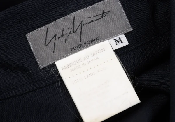 Yohji Yamamoto POUR HOMME Wool Zip Pocket Flap Shirt K-161236_017