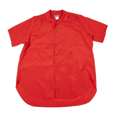 Yohji Yamamoto POUR HOMME Gather Open Collar Short Sleeve Shirt
