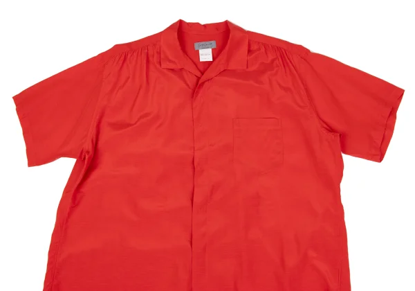 Yohji Yamamoto POUR HOMME Gather Open Collar Short Sleeve Shirt K-161237_002