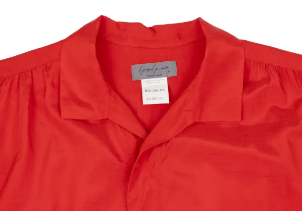 Yohji Yamamoto POUR HOMME Gather Open Collar Short Sleeve Shirt K-161237_003
