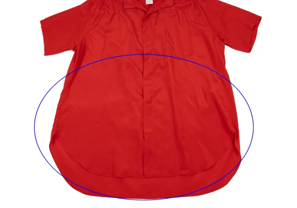 Yohji Yamamoto POUR HOMME Gather Open Collar Short Sleeve Shirt K-161237_007