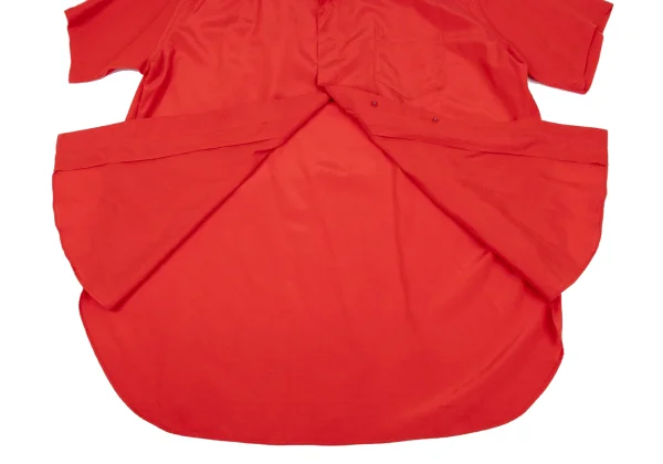 Yohji Yamamoto POUR HOMME Gather Open Collar Short Sleeve Shirt K-161237_010