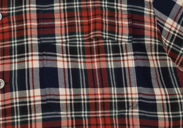 Yohji Yamamoto POUR HOMME Rayon Wool Check Shirt K-161238_005