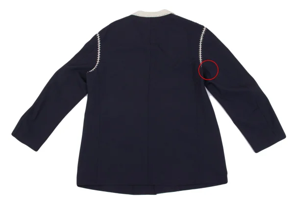 Yohji Yamamoto POUR HOMME Crochet Switching Wool Gaba Jacket K-161239_012